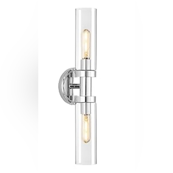 Chrome Light Sconce, Vanity lighting, Hallway, Vertical or Horizontal - Picture 8 of 8